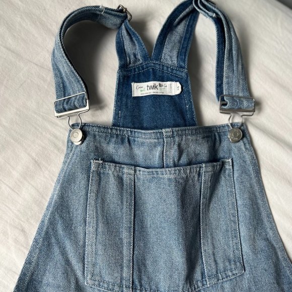 Denim Overalls Jumpsuit Shorts from Simons Twik - Picture 6 of 14